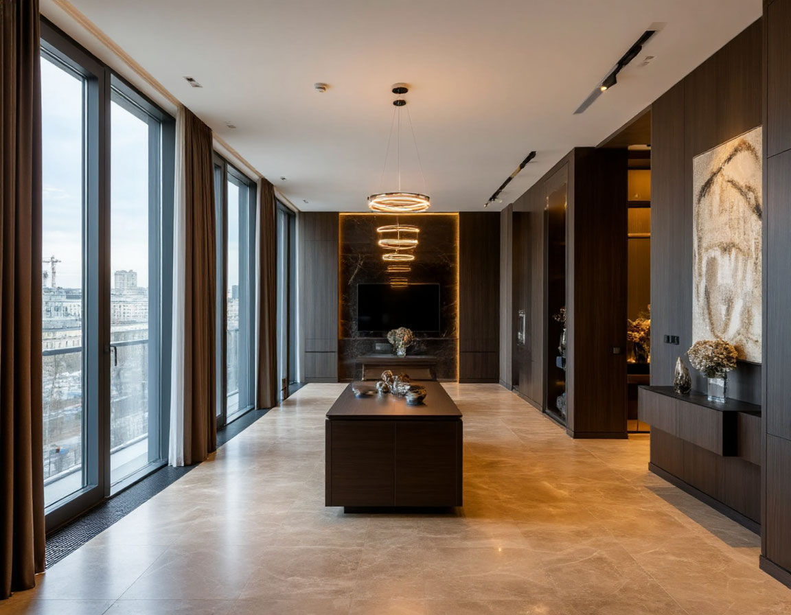 Ремонт современной квартиры в новом ЖК в Москве