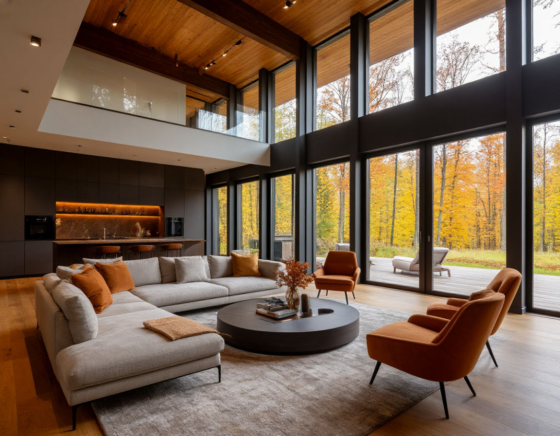 Интересная идея для дизайна жилья без чурок в Мэдиссон парке 