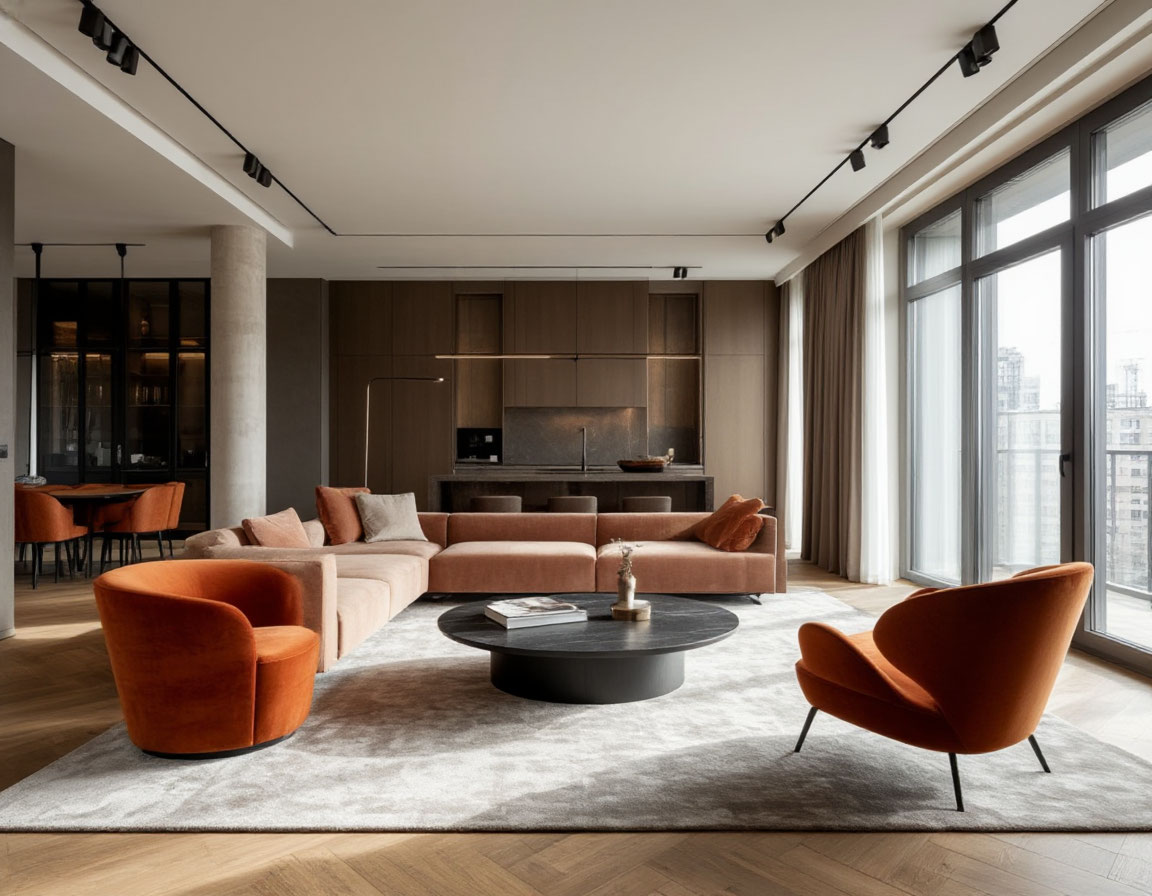 Премиальный роскошный дизайн элитной новостройки